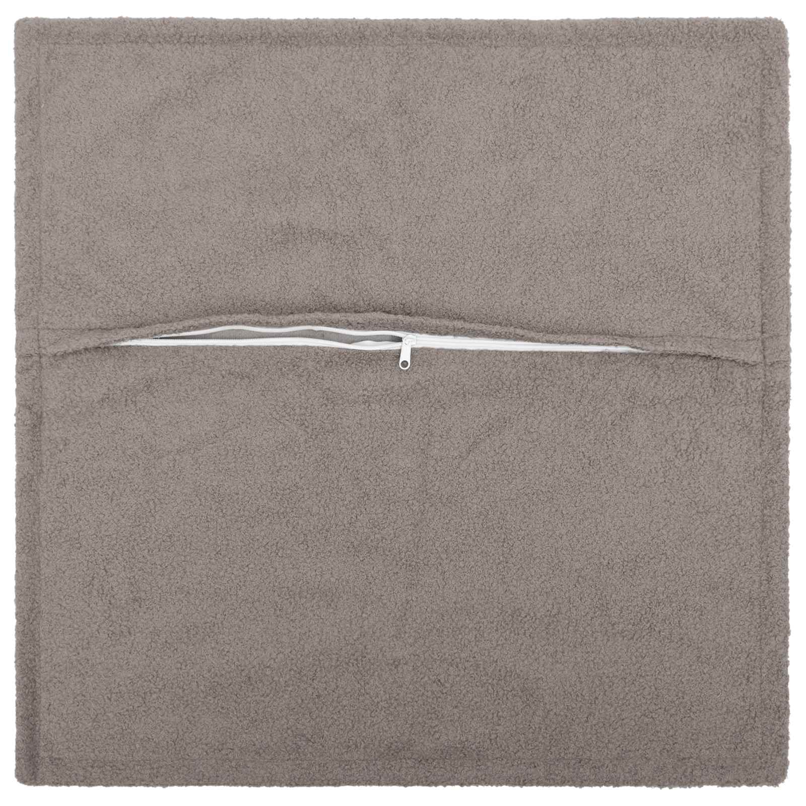 vidaXL Poszewka na poduszkę 2 pcs HOUTEN jasnoszary 60 x 60 cm Bouclé