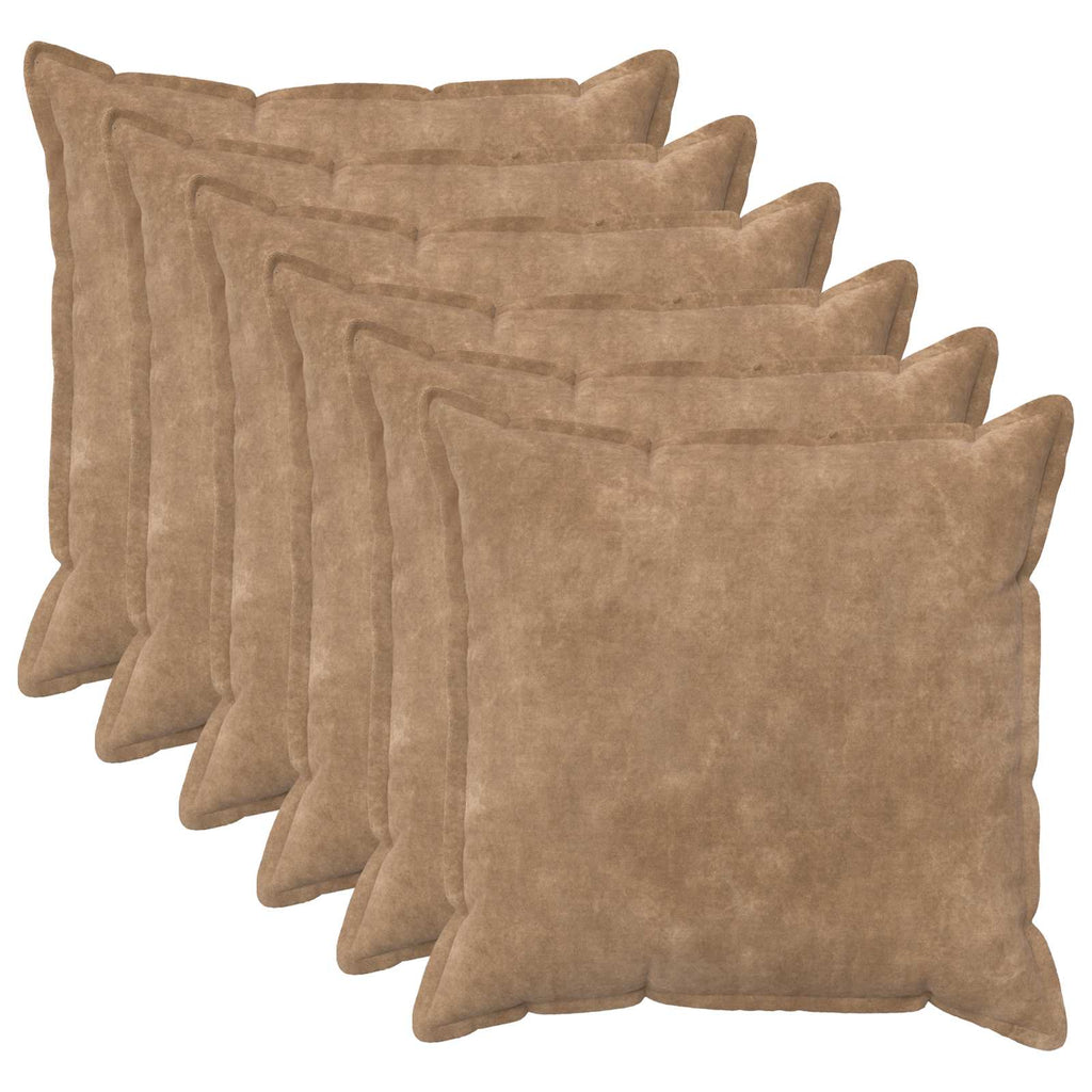 vidaXL Poszewka na poduszkę 6 pcs HOUTEN Ciemnoszary 60 x 60 cm