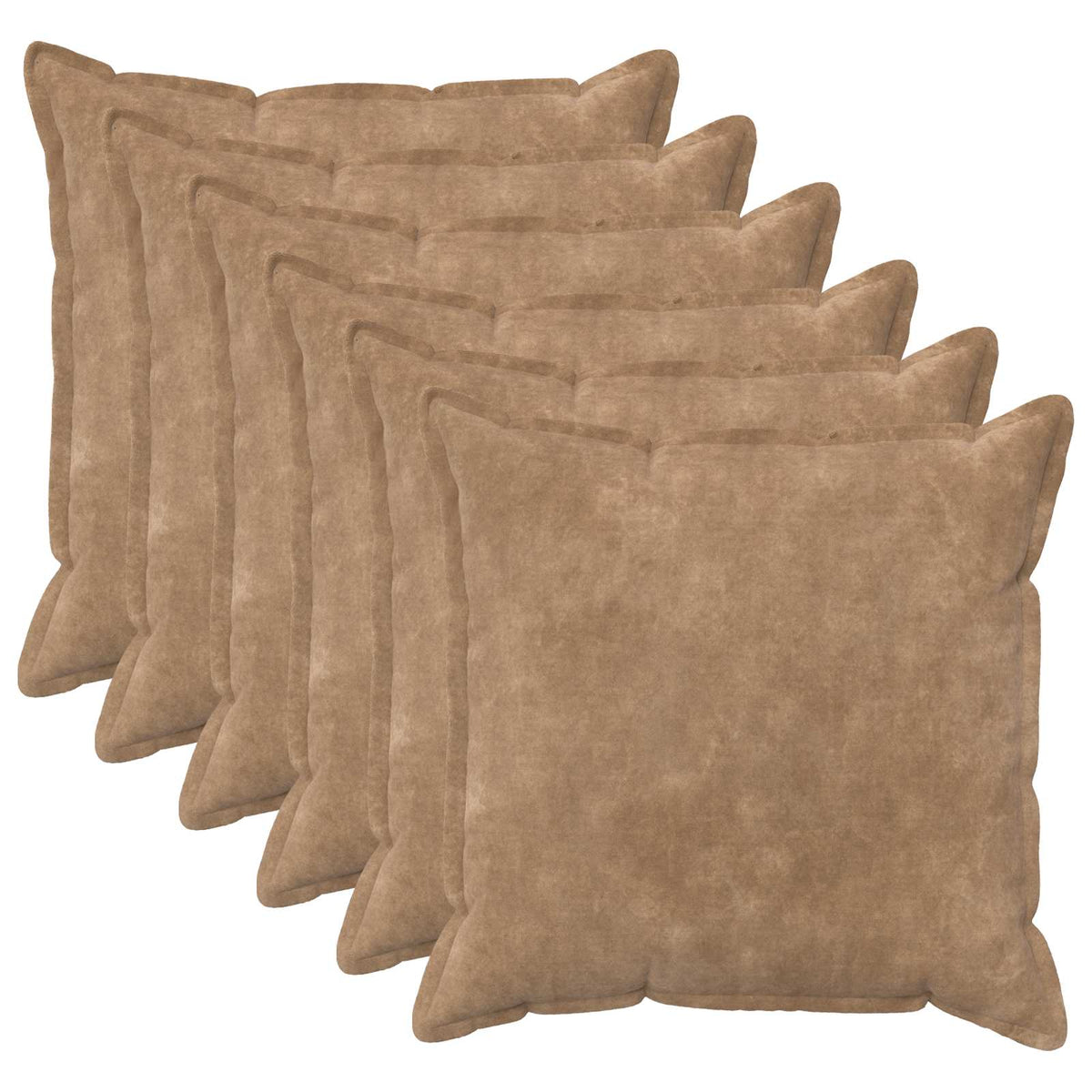 vidaXL Poszewka na poduszkę 6 pcs HOUTEN Ciemnoszary 60 x 60 cm