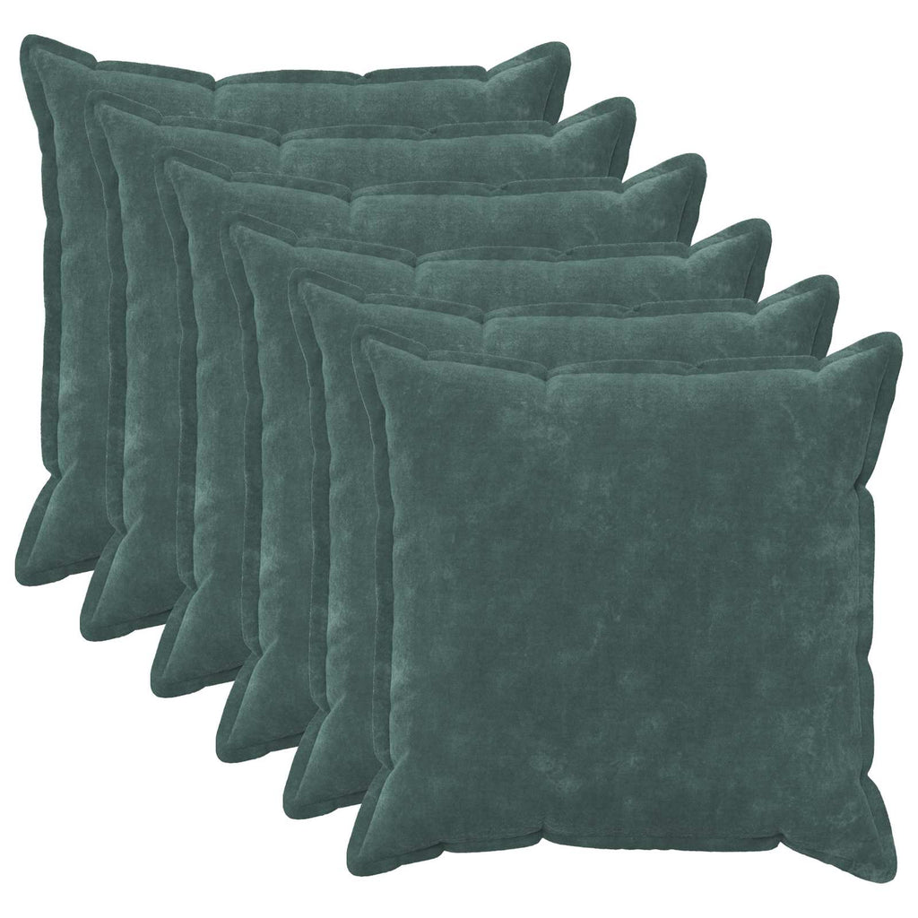 vidaXL Poszewka na poduszkę 6 pcs HOUTEN Niebieski morski 60 x 60 cm