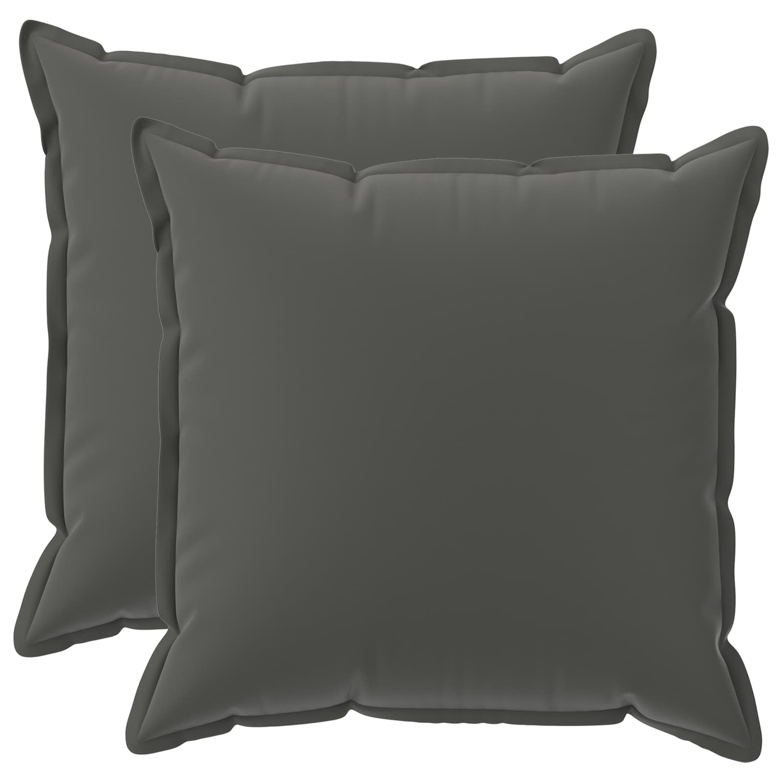 vidaXL Poszewka na poduszkę 2 szt. HOUTEN antracytowy 60 x 60 cm