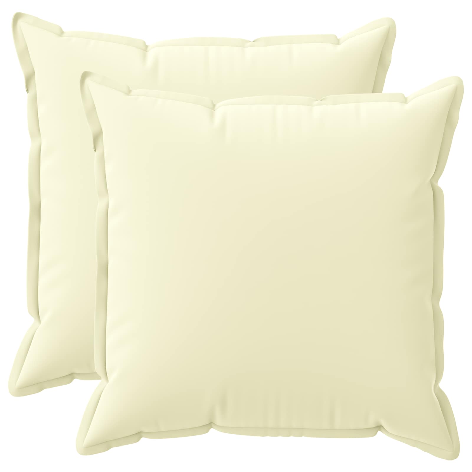 vidaXL Poszewka na poduszkę 2 szt. HOUTEN kremowy 60 x 60 cm Poliester