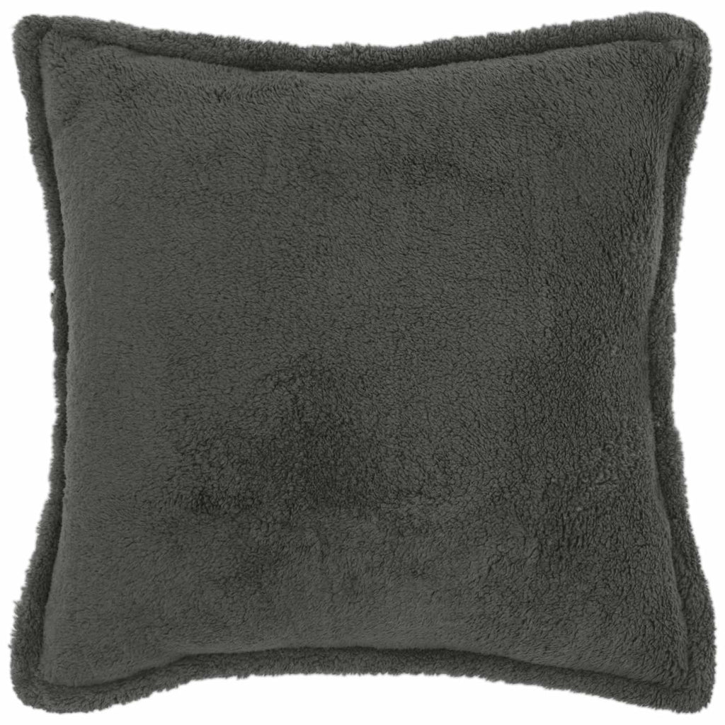 vidaXL Poszewka na poduszkę 6 pcs HOUTEN ciemnoszary 60 x 60 cm Bouclé