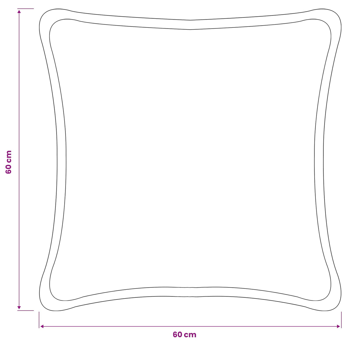 vidaXL Poszewka na poduszkę 6 pcs HOUTEN ciemnoszary 60 x 60 cm Bouclé