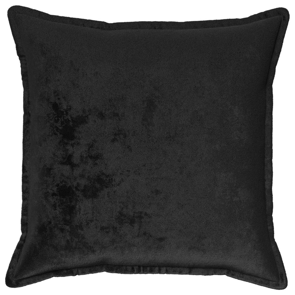 vidaXL Poszewka na poduszkę 2 pcs HOUTEN Czarny 60 x 60 cm Flanela