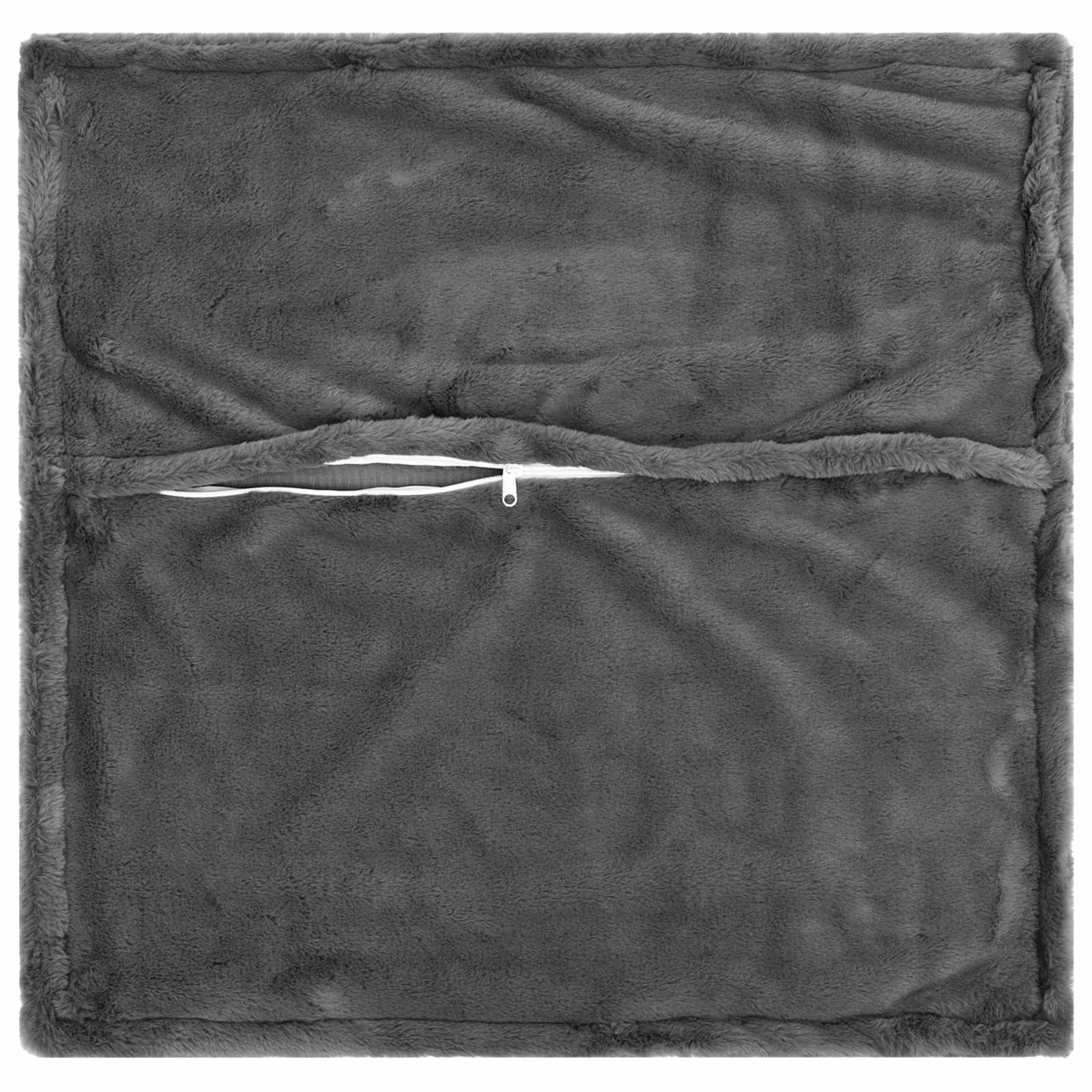 vidaXL Poszewka na poduszkę 6 szt. HOUTEN ciemnoszary 60 x 60 cm