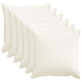 vidaXL Poszewka na poduszkę 6 pcs HOUTEN Biały 65 x 65 cm Sztuczny len