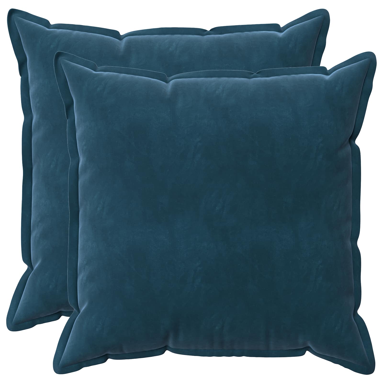 vidaXL Poszewka na poduszkę 2 pcs HOUTEN niebieski 65 x 65 cm Welur