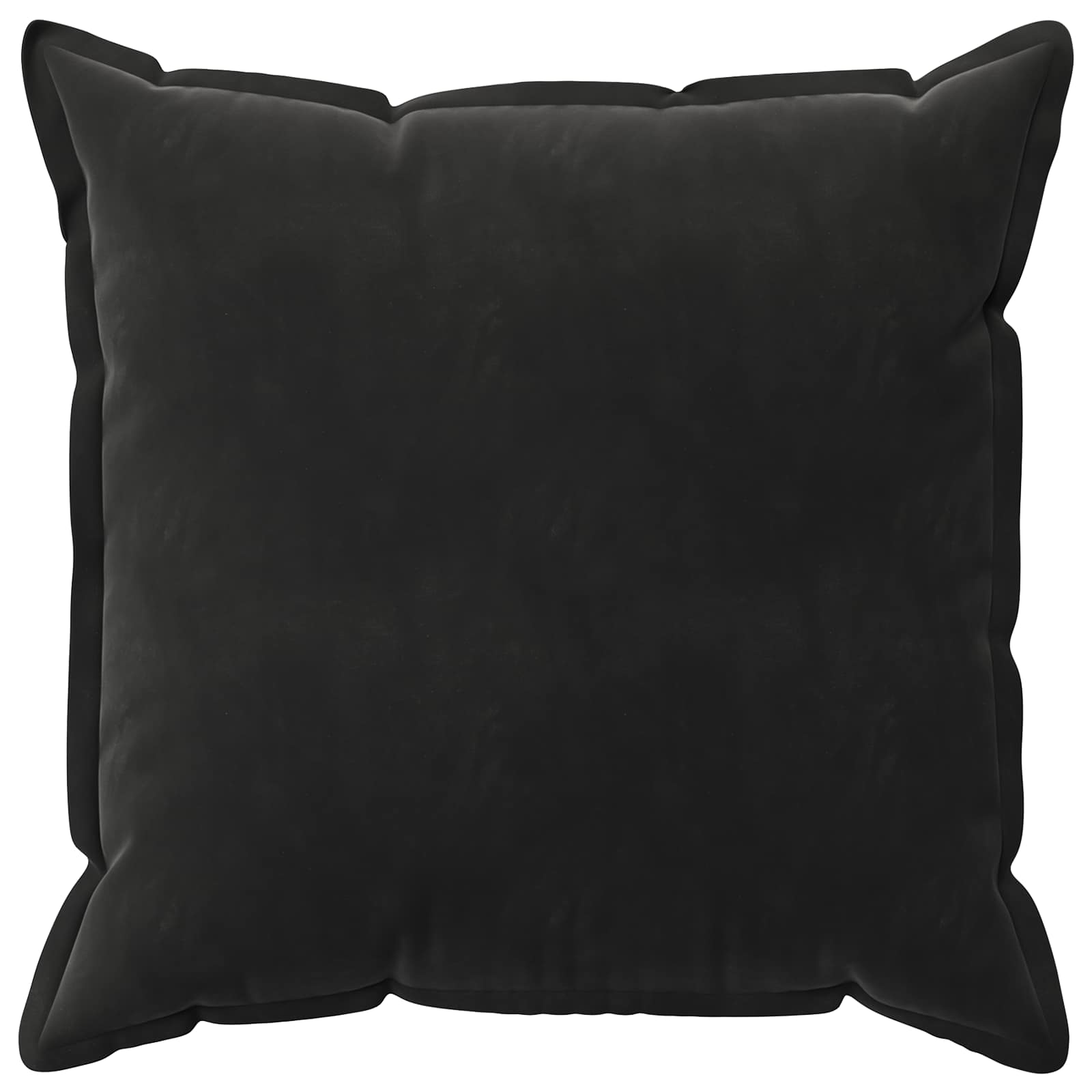 vidaXL Poszewka na poduszkę 6 pcs HOUTEN Czarny 65 x 65 cm Welur