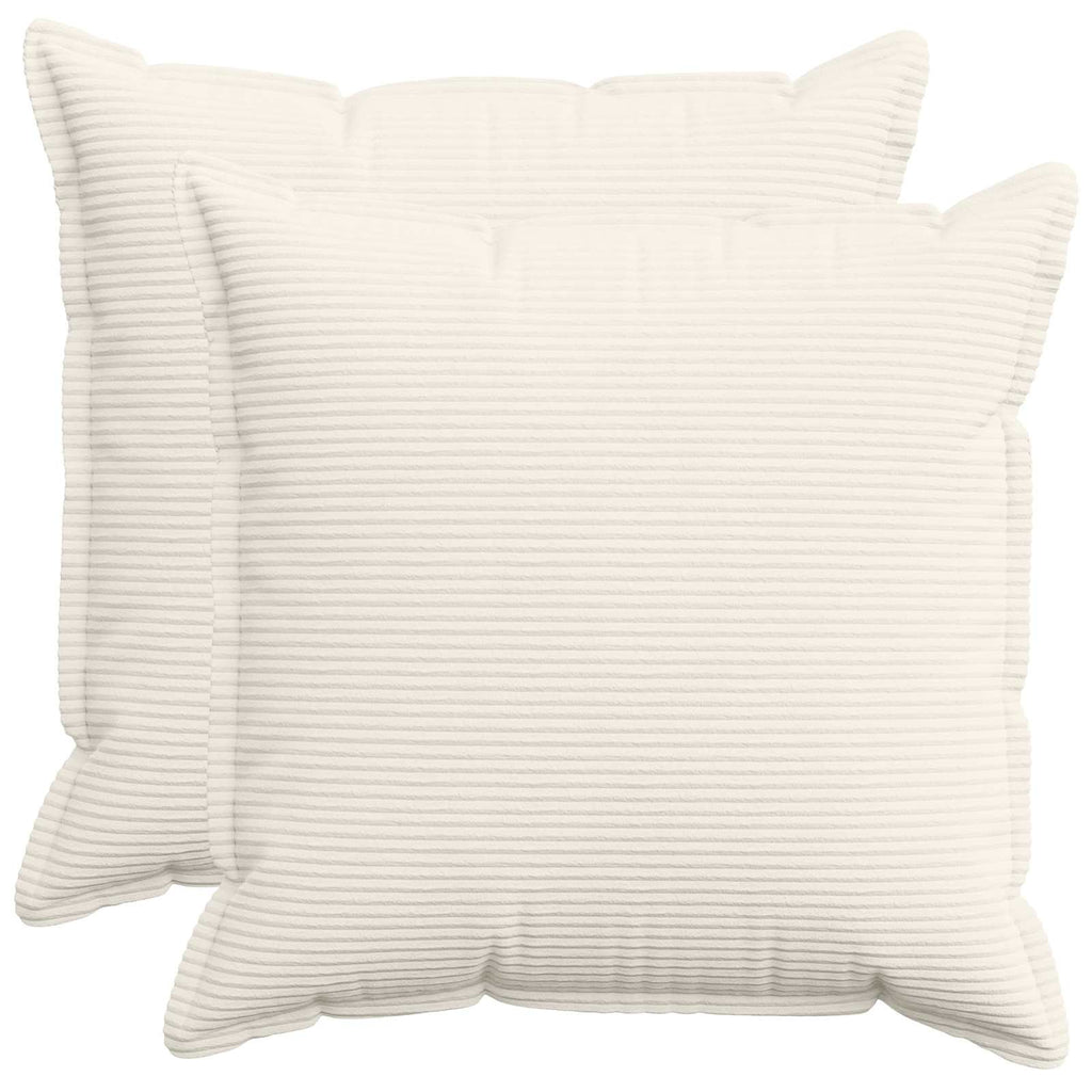 vidaXL Poszewka na poduszkę 2 szt. HOUTEN kremowy 65 x 65 cm sztruks