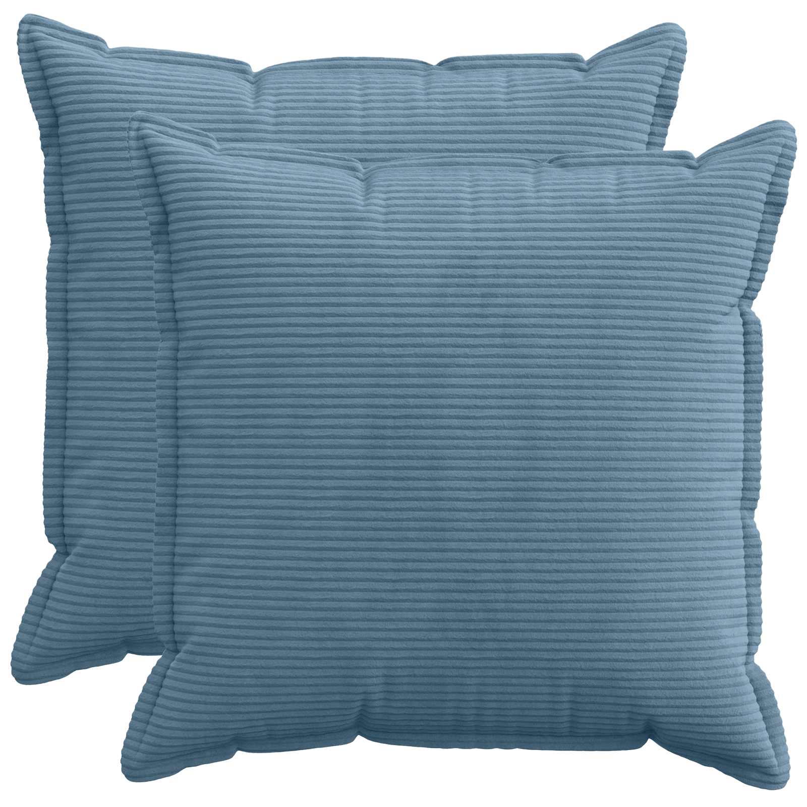 vidaXL Poszewka na poduszkę 2 szt. HOUTEN niebieski 65 x 65 cm sztruks