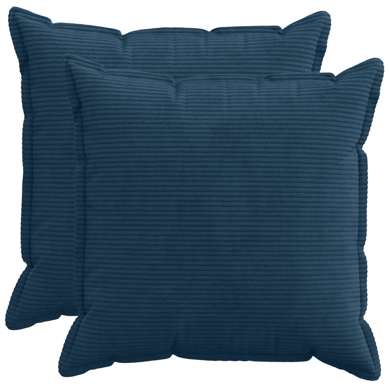 vidaXL Poszewka na poduszkę 2 szt. HOUTEN Granatowy 65 x 65 cm sztruks