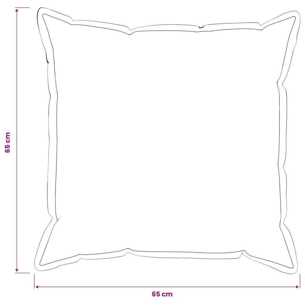 vidaXL Poszewka na poduszkę 6 pcs HOUTEN kremowy 65 x 65 cm Bouclé