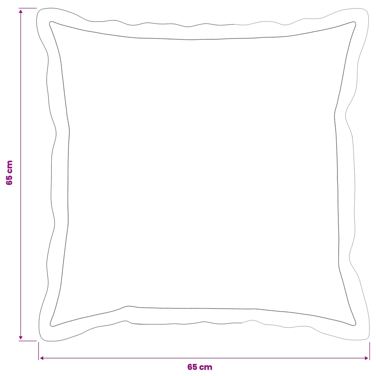 vidaXL Poszewka na poduszkę 2 szt. HOUTEN brązowy 65 x 65 cm