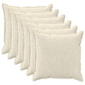 vidaXL Poszewka na poduszkę 6 pcs HOUTEN kremowy 65 x 65 cm