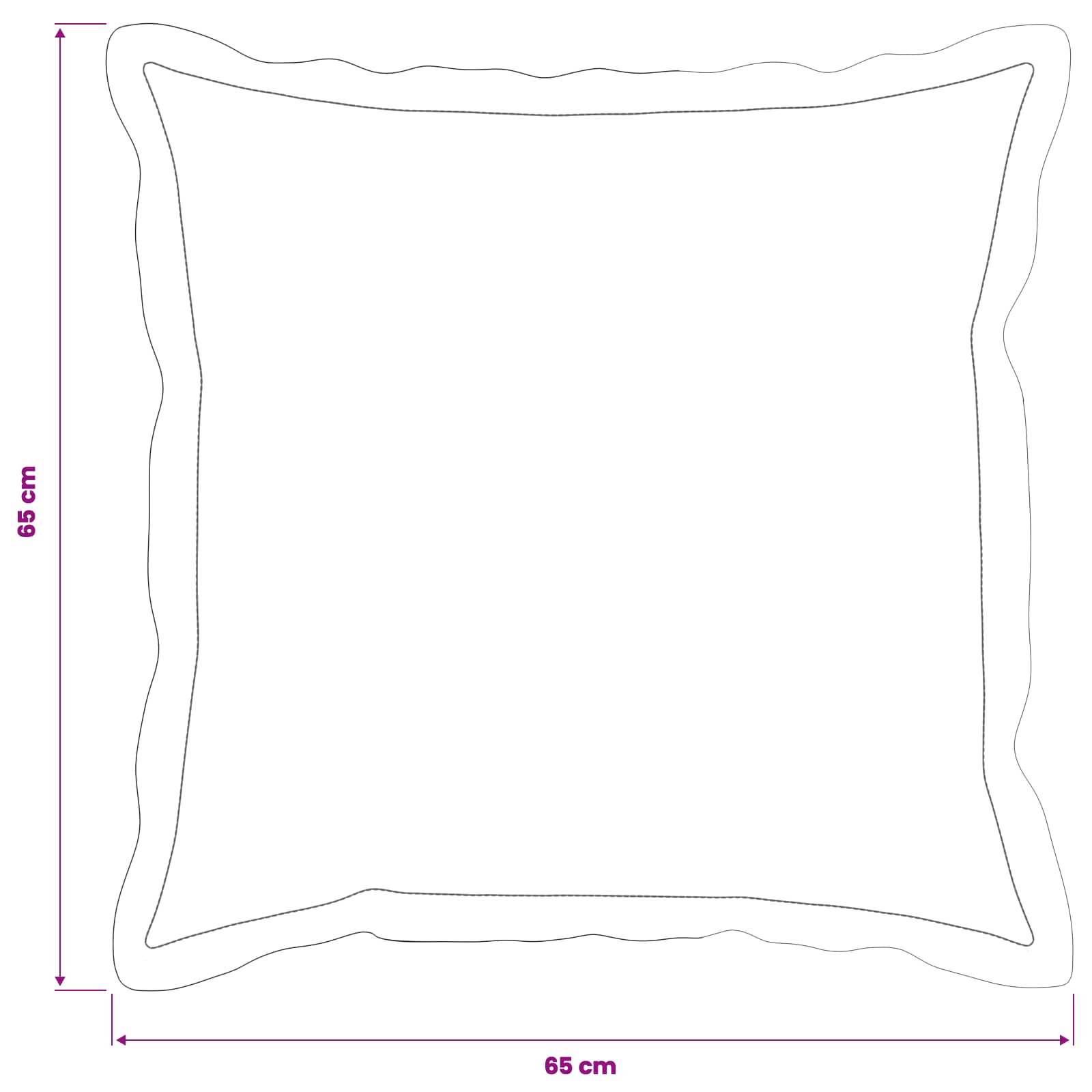 vidaXL Poszewka na poduszkę 6 szt. HOUTEN Wzór liścia 65 x 65 cm