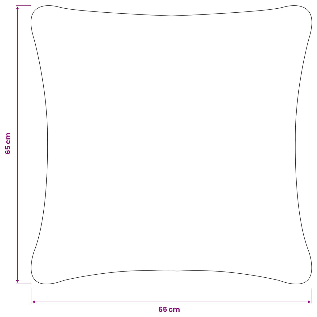 vidaXL Poszewka na poduszkę 6 pcs HOUTEN Ciemnozielony 65 x 65 cm