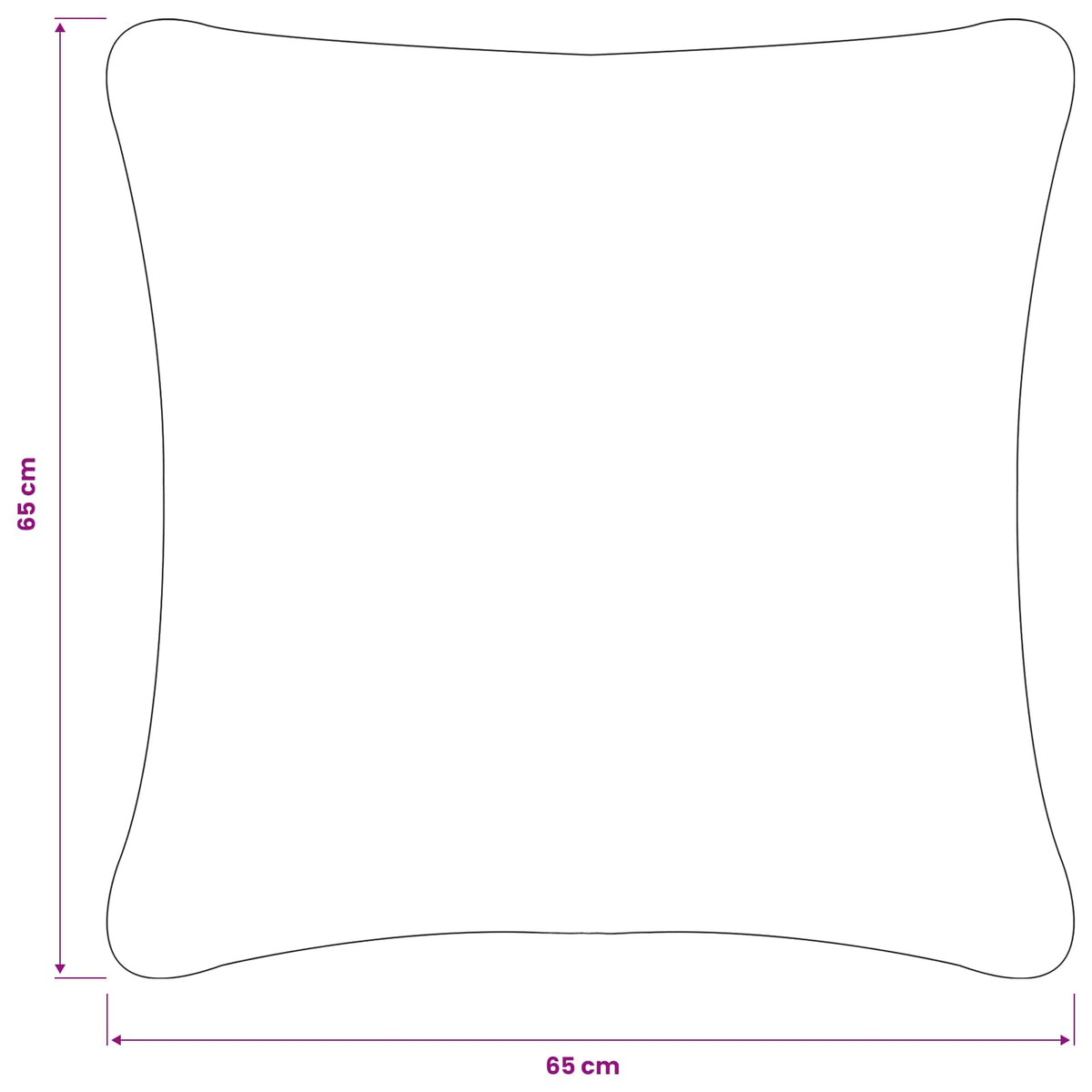 vidaXL Poszewka na poduszkę 6 pcs HOUTEN ciemnoszary 65 x 65 cm Bouclé