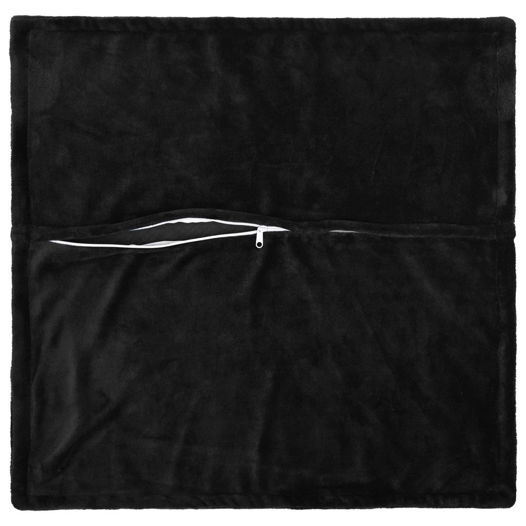 vidaXL Poszewka na poduszkę 2 pcs HOUTEN Czarny 65 x 65 cm Flanela