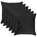 vidaXL Poszewka na poduszkę 6 pcs HOUTEN Czarny 65 x 65 cm Flanela