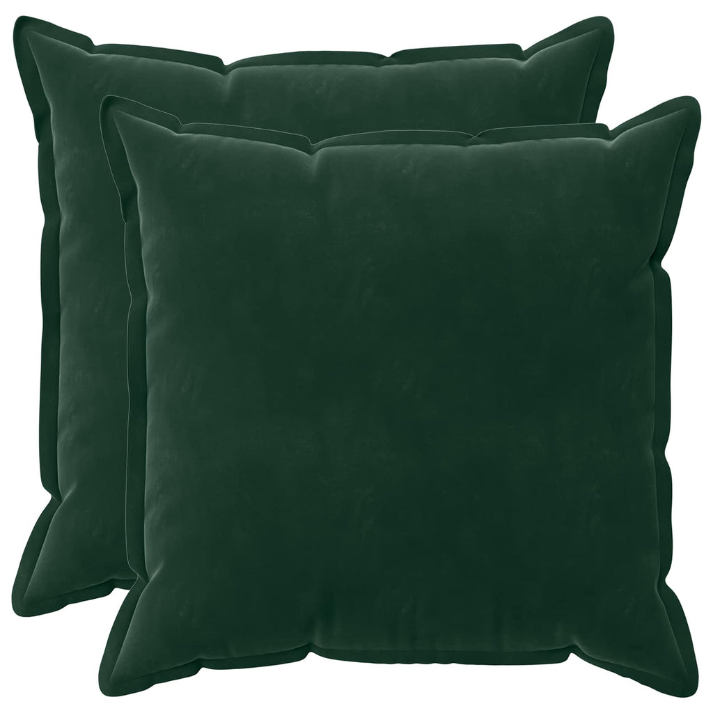 vidaXL Poszewka na poduszkę 2 pcs HOUTEN Ciemnozielony 70 x 70 cm