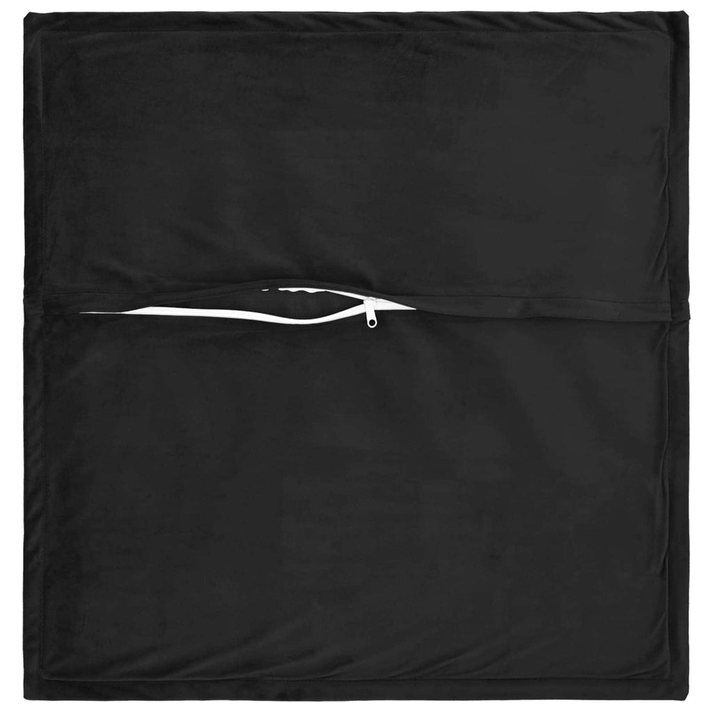 vidaXL Poszewka na poduszkę 2 pcs HOUTEN Czarny 70 x 70 cm Welur