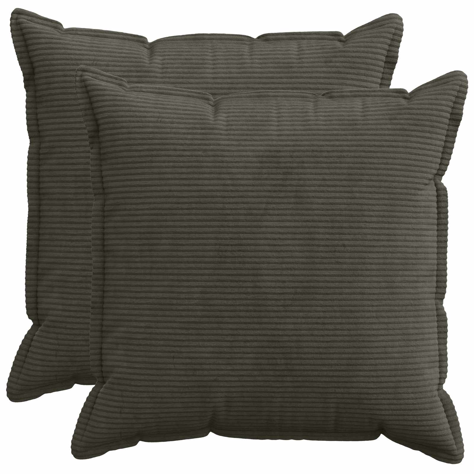 vidaXL Poszewka na poduszkę 2 szt. HOUTEN antracytowy 70 x 70 cm