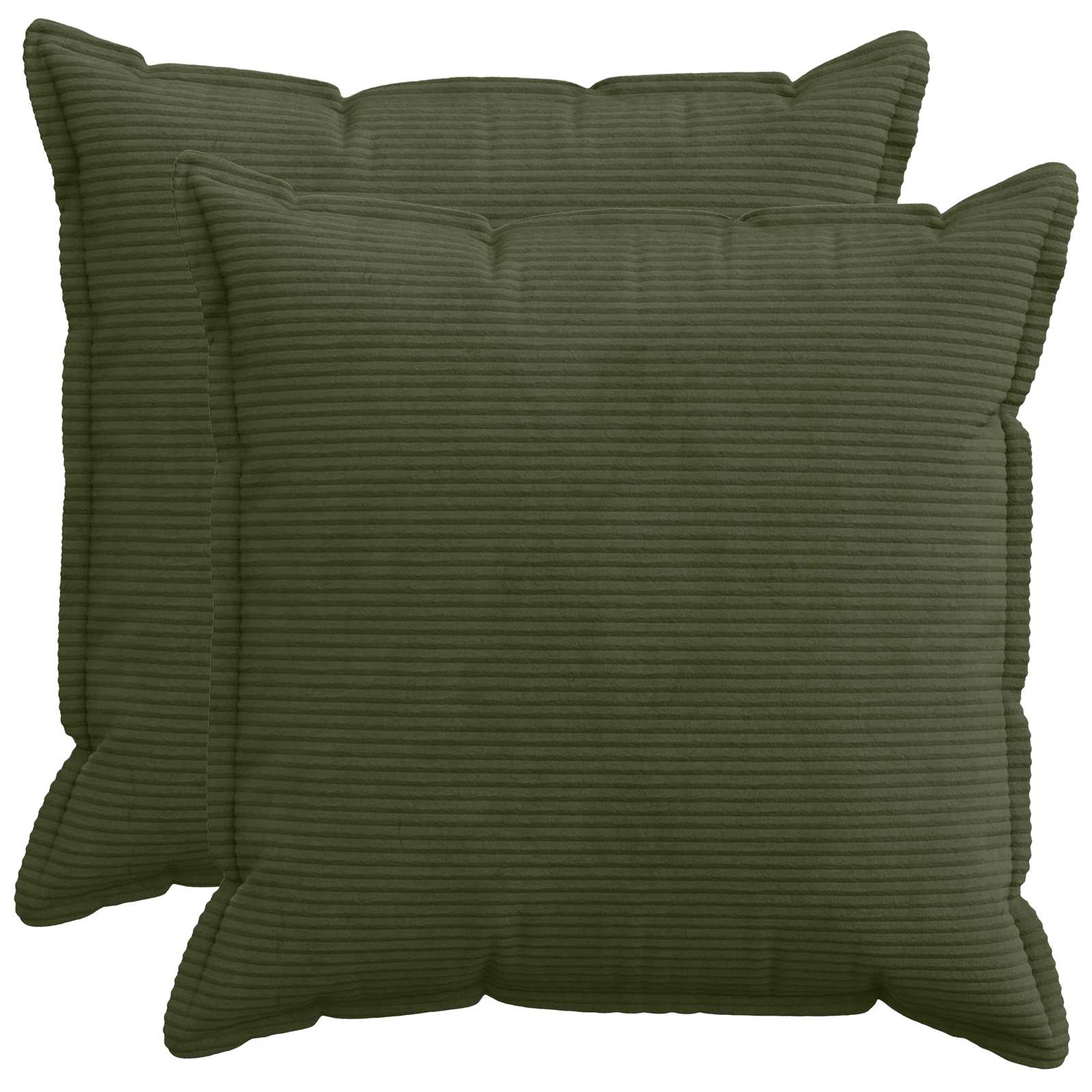 vidaXL Poszewka na poduszkę 2 szt. HOUTEN zielony 70 x 70 cm sztruks