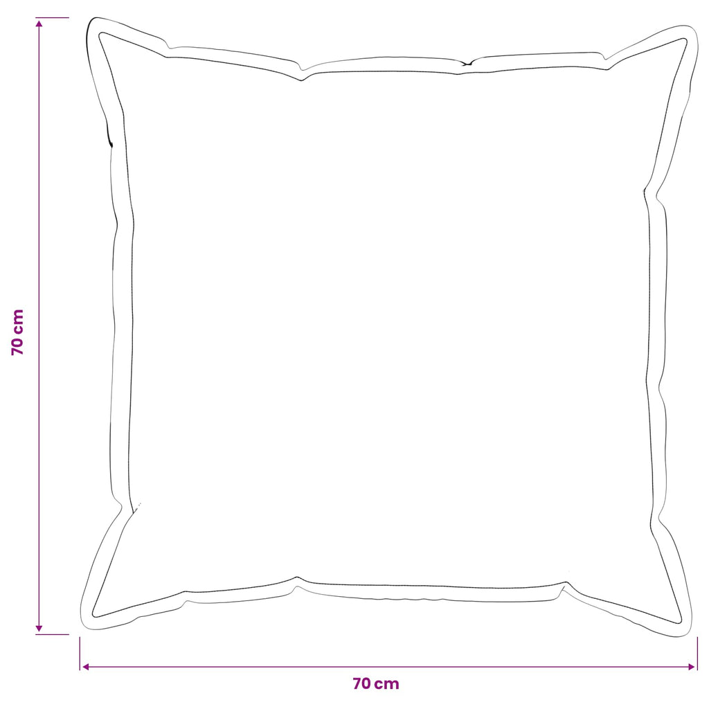 vidaXL Poszewka na poduszkę 2 pcs HOUTEN kremowy 70 x 70 cm Bouclé