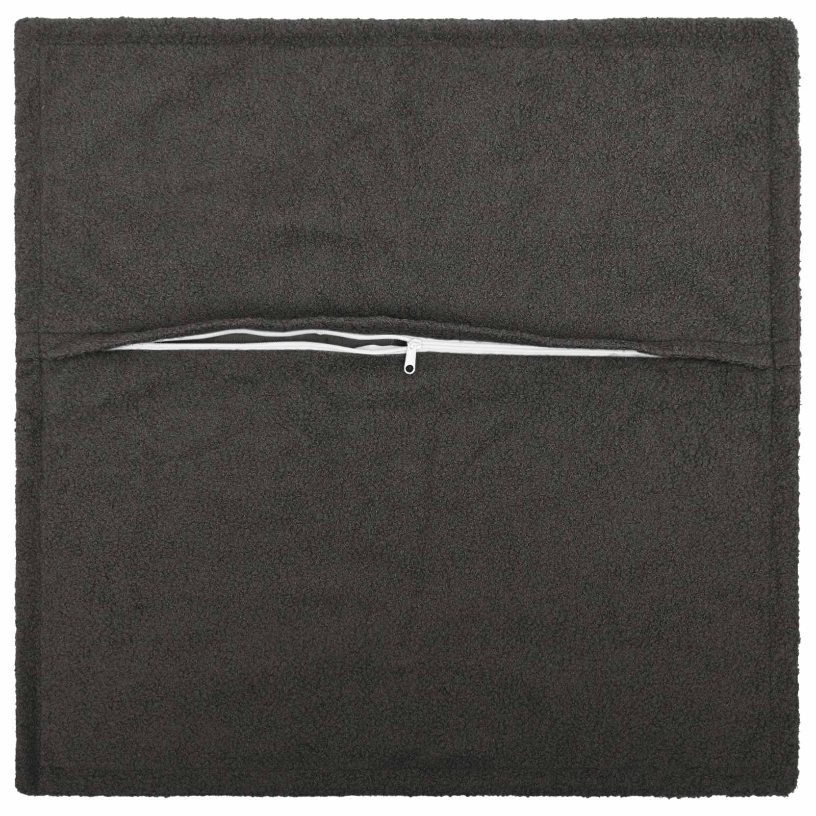 vidaXL Poszewka na poduszkę 6 pcs HOUTEN ciemnoszary 70 x 70 cm Bouclé