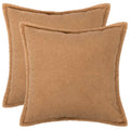 vidaXL Poszewka na poduszkę 2 pcs HOUTEN Beżowy 70 x 70 cm Bouclé