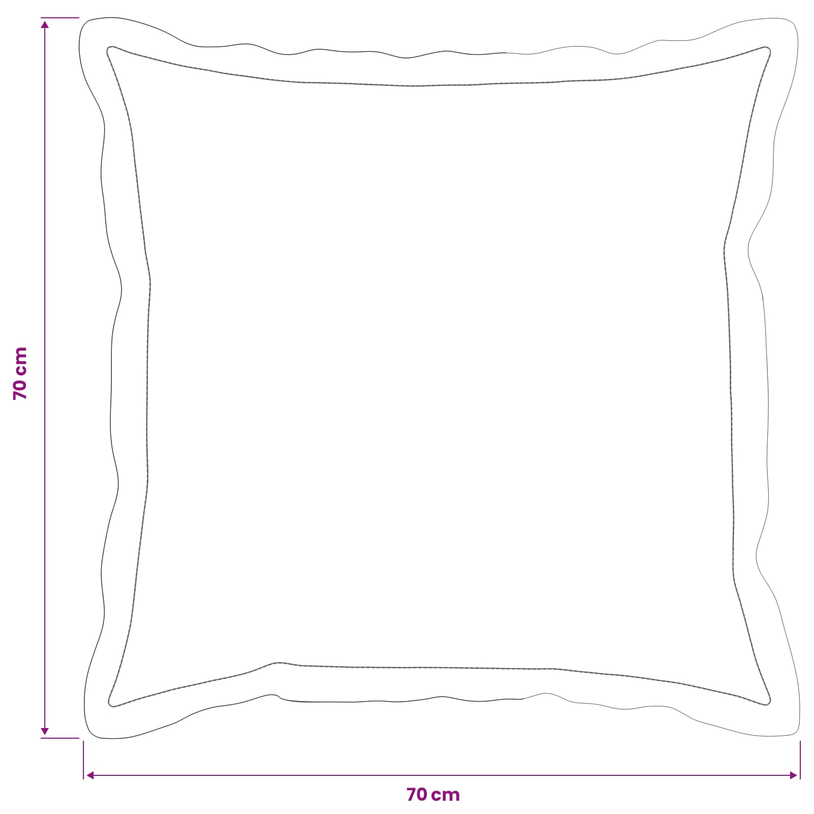 vidaXL Poszewka na poduszkę 2 szt. HOUTEN Jasnozielony 70 x 70 cm