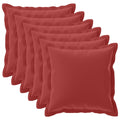 vidaXL Poszewka na poduszkę 6 szt. HOUTEN Czerwone wino 70 x 70 cm