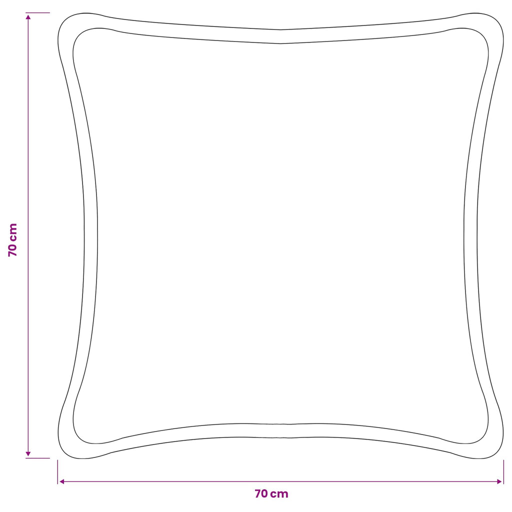 vidaXL Poszewka na poduszkę 2 pcs HOUTEN Ciemnozielony 70 x 70 cm