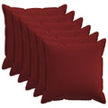 vidaXL Poszewka na poduszkę 6 pcs HOUTEN Czerwone wino 80 x 80 cm