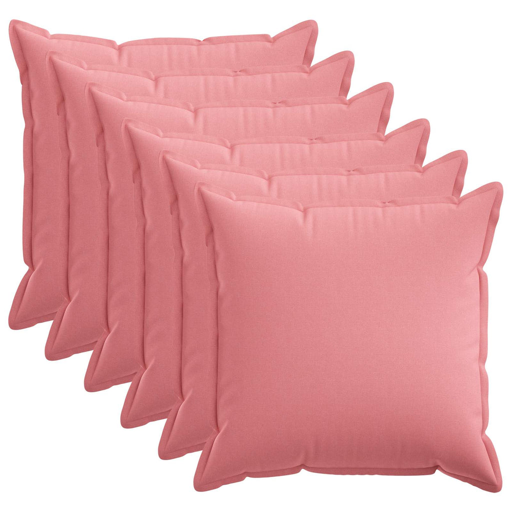 vidaXL Poszewka na poduszkę 6 pcs HOUTEN różowy 80 x 80 cm