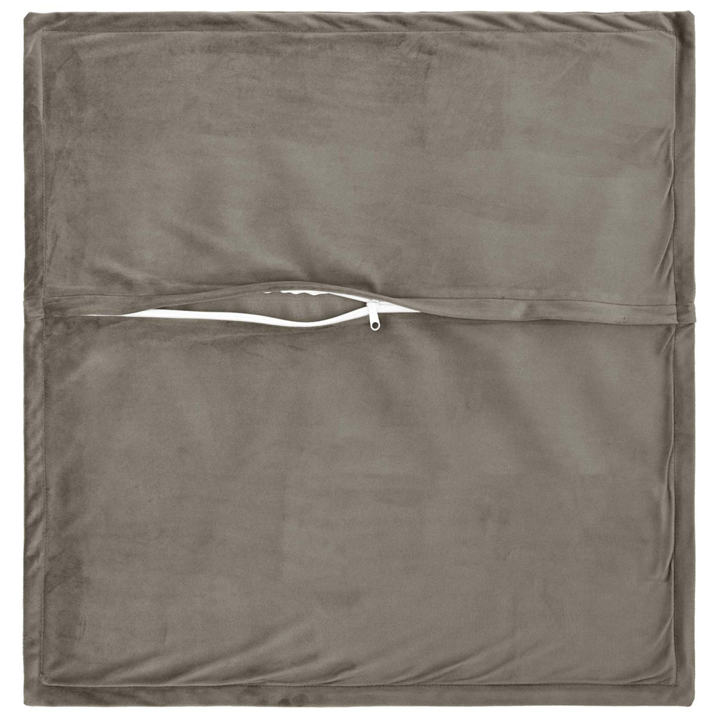 vidaXL Poszewka na poduszkę 6 pcs HOUTEN jasnoszary 80 x 80 cm Welur