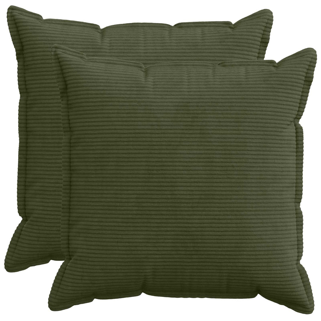 vidaXL Poszewka na poduszkę 2 szt. HOUTEN zielony 80 x 80 cm sztruks