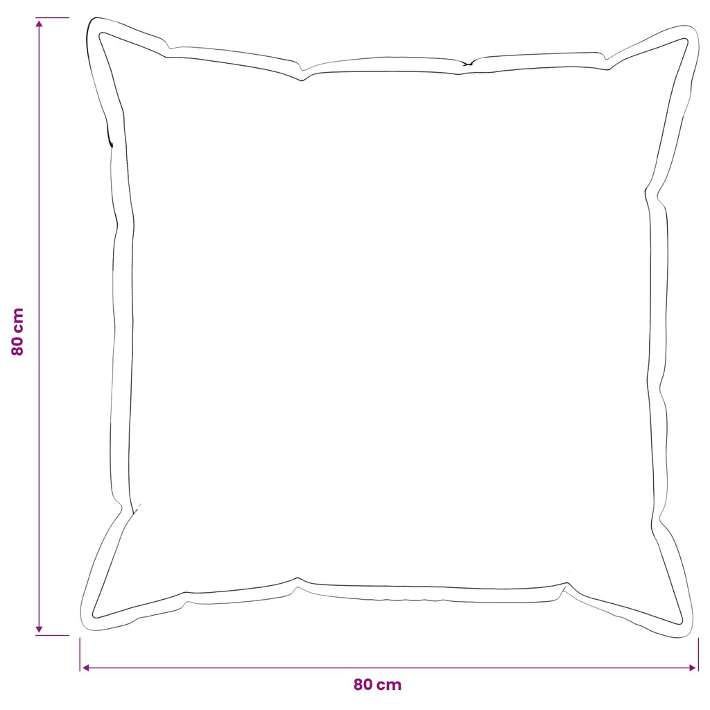 vidaXL Poszewka na poduszkę 2 pcs HOUTEN kremowy 80 x 80 cm Bouclé