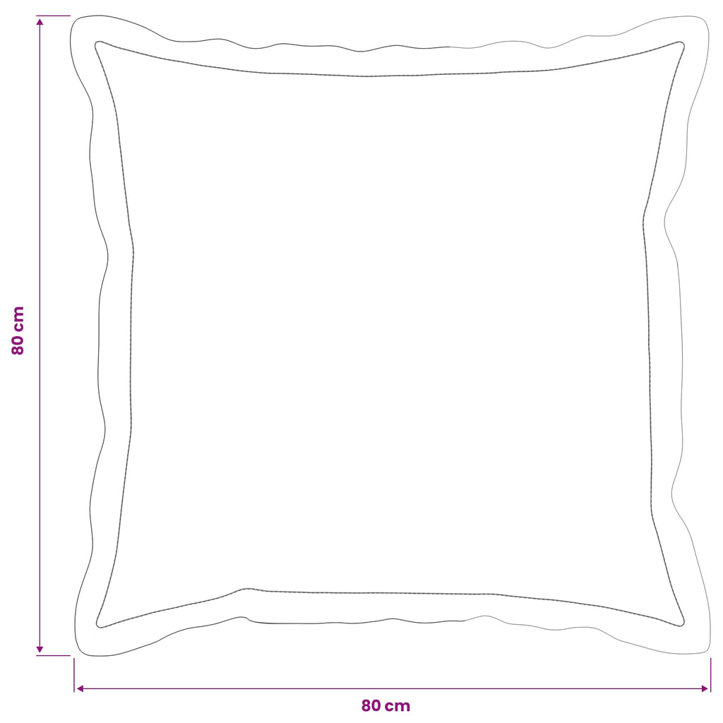 vidaXL Poszewka na poduszkę 6 szt. HOUTEN antracytowy 80 x 80 cm