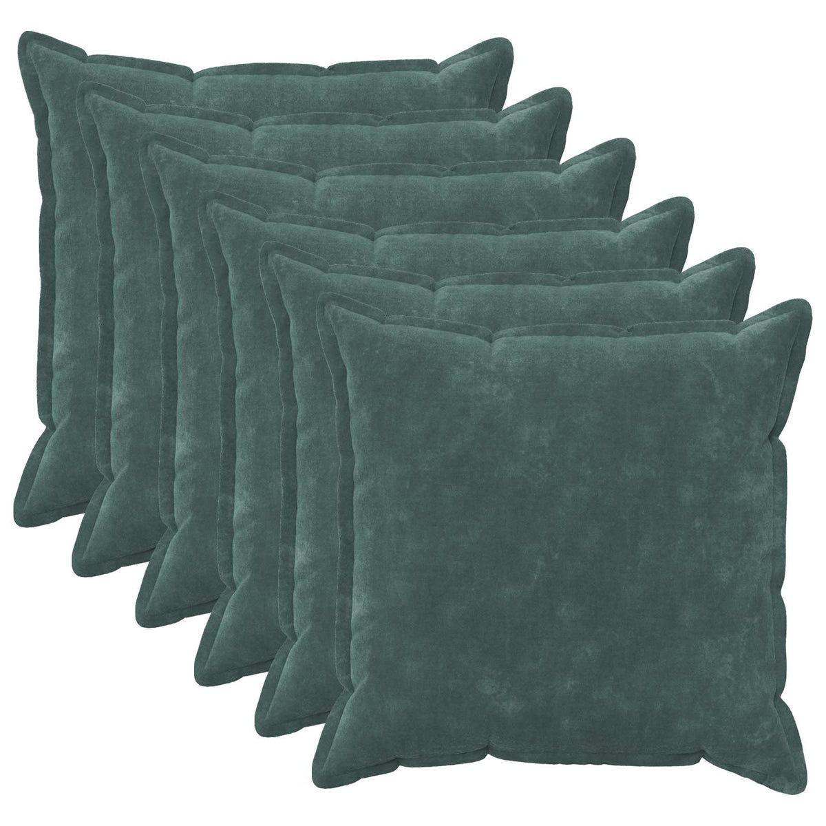 vidaXL Poszewka na poduszkę 6 pcs HOUTEN Niebieski morski 80 x 80 cm