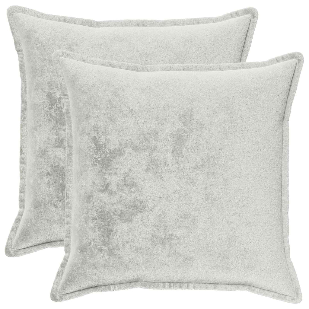 vidaXL Poszewka na poduszkę 2 pcs HOUTEN jasnoszary 80 x 80 cm Flanela