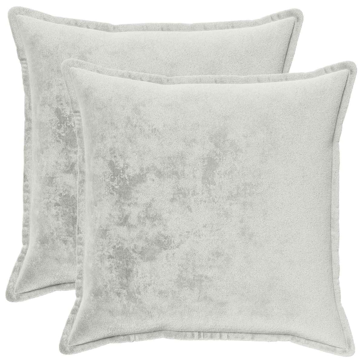 vidaXL Poszewka na poduszkę 2 pcs HOUTEN jasnoszary 80 x 80 cm Flanela