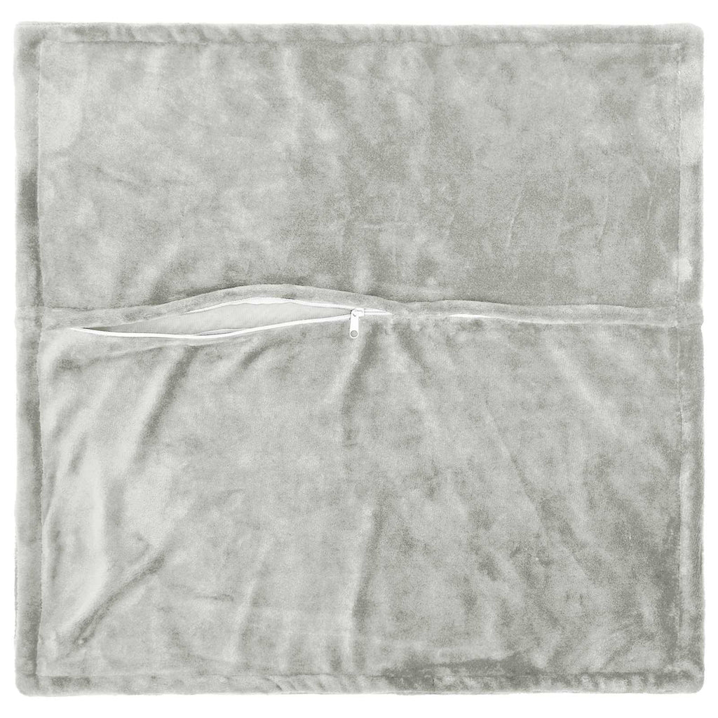 vidaXL Poszewka na poduszkę 6 pcs HOUTEN jasnoszary 80 x 80 cm Flanela