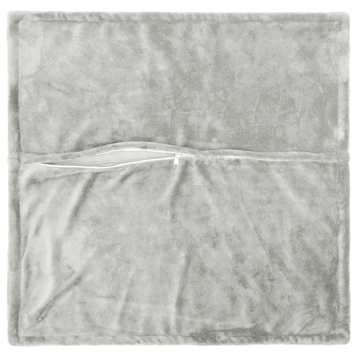 vidaXL Poszewka na poduszkę 6 pcs HOUTEN jasnoszary 80 x 80 cm Flanela