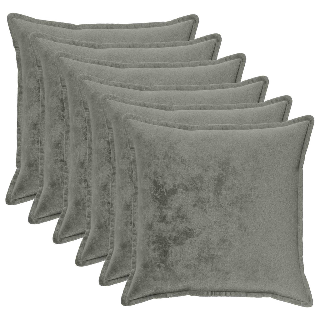 vidaXL Poszewka na poduszkę 6 pcs HOUTEN ciemnoszary 80 x 80 cm