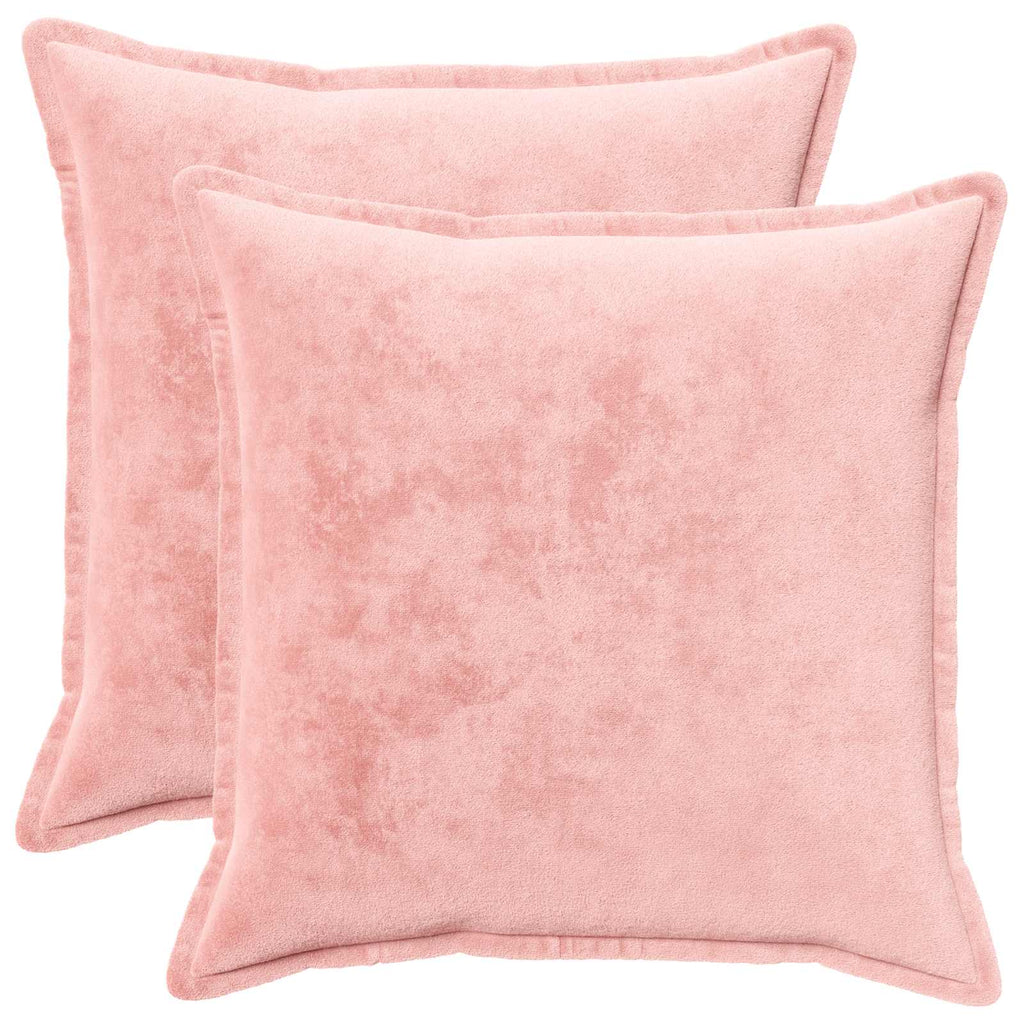 vidaXL Poszewka na poduszkę 2 pcs HOUTEN różowy 80 x 80 cm Flanela