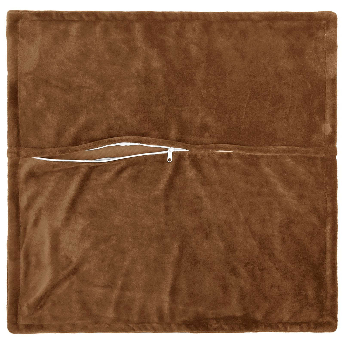 vidaXL Poszewka na poduszkę 2 pcs HOUTEN Jasny Brąz 80 x 80 cm Flanela