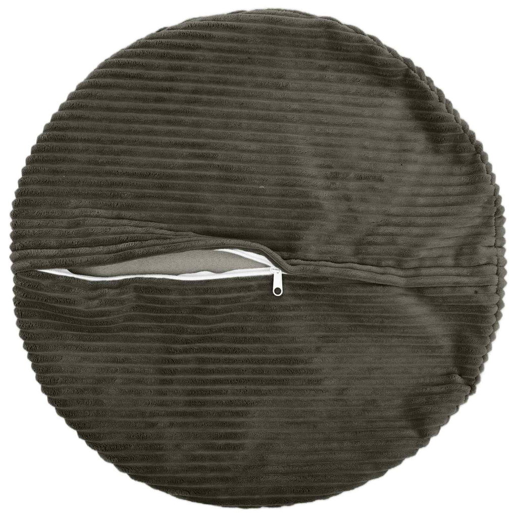 vidaXL Poszewka na poduszkę 6 pcs HEERLEN antracytowy Ø 30 cm sztruks