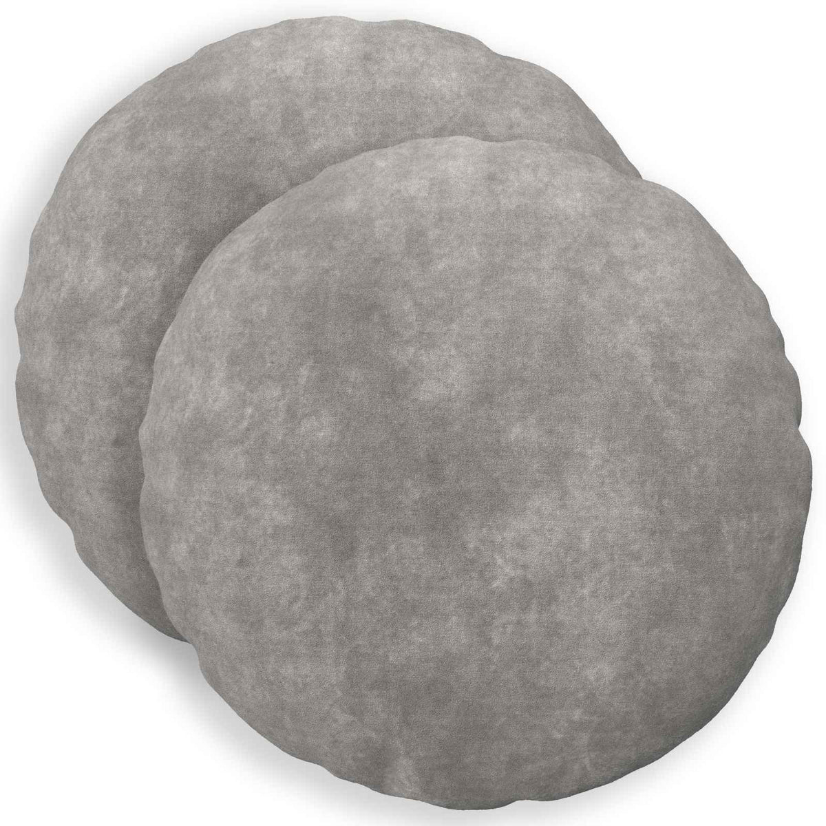 vidaXL Poszewka na poduszkę 2 pcs HEERLEN jasnoszary Ø 30 cm